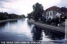 Crni Drim river in Struga