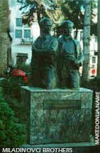 Monument of Miladinovci brothers in Struga