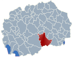Municipality of Kavadarci map