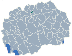 Municipality of Aracinovo map
